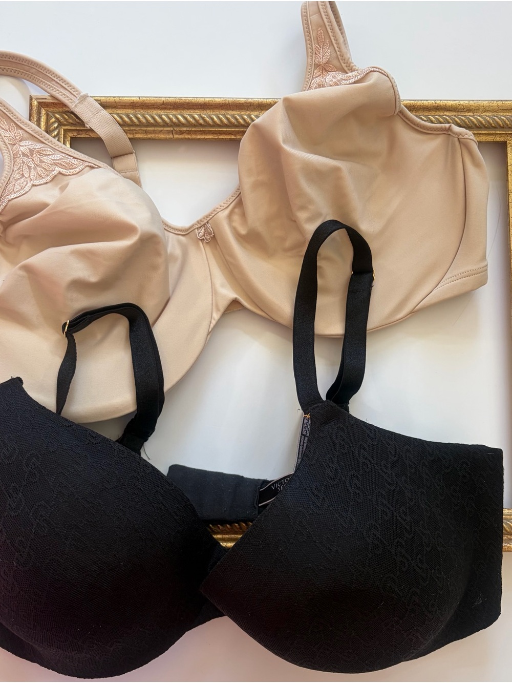 2 set bundle value mould cup Everyday Support Bra Black & Nude size 36DD